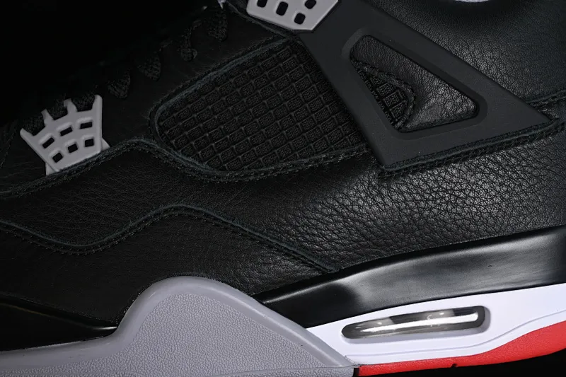 All categories Air Jordan Jordan series basketball shoes Air Jordan 4 GX foreign trade version Air Jordan 4 Retro "Bred Reimagined" AJ4 Joe 4 black red FV5029-006